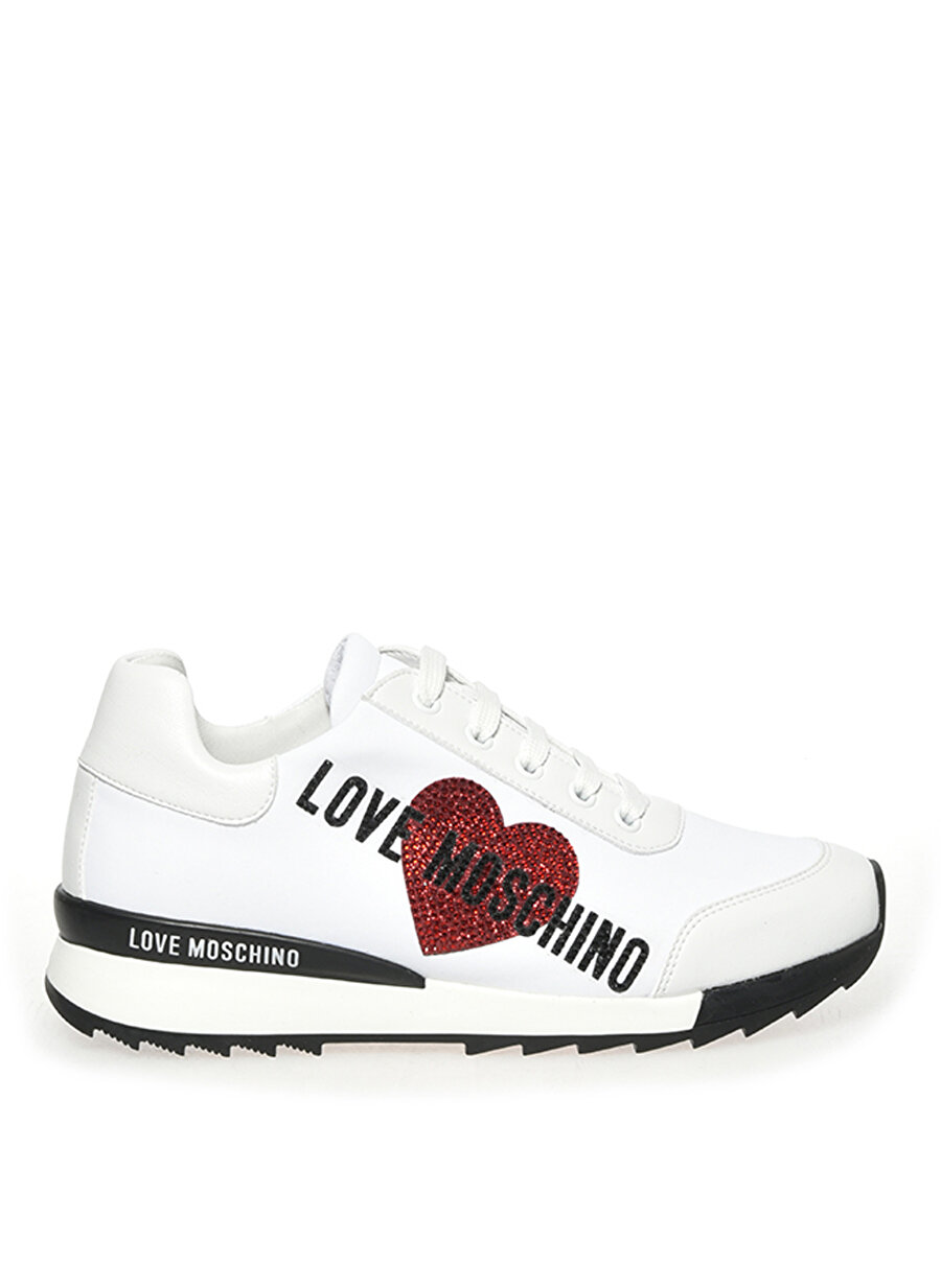 Love Moschino Beyaz Kadın Yüksek Taban Sneaker JA15032G1CIOV100