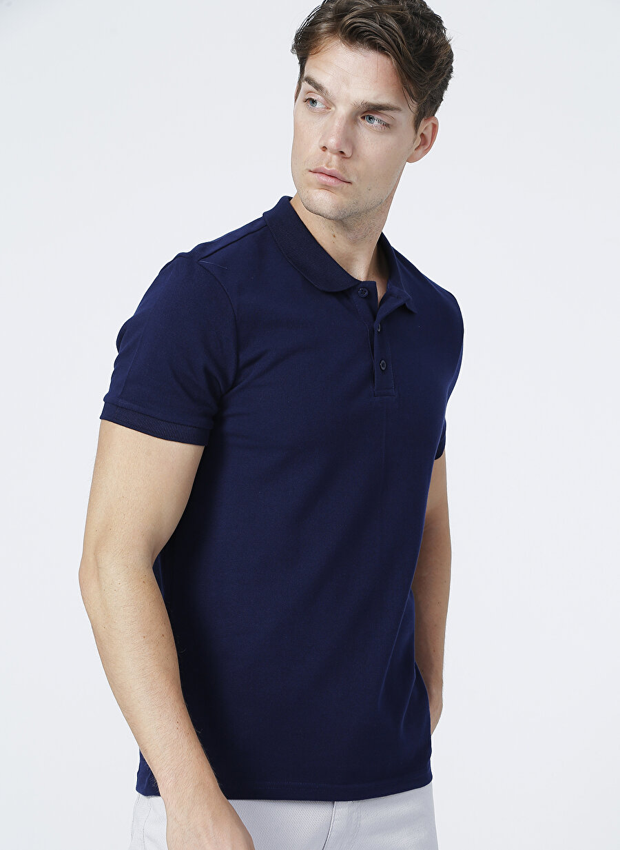 Fabrika Basic Lacivert Erkek Polo T-Shirt - LEONARDO