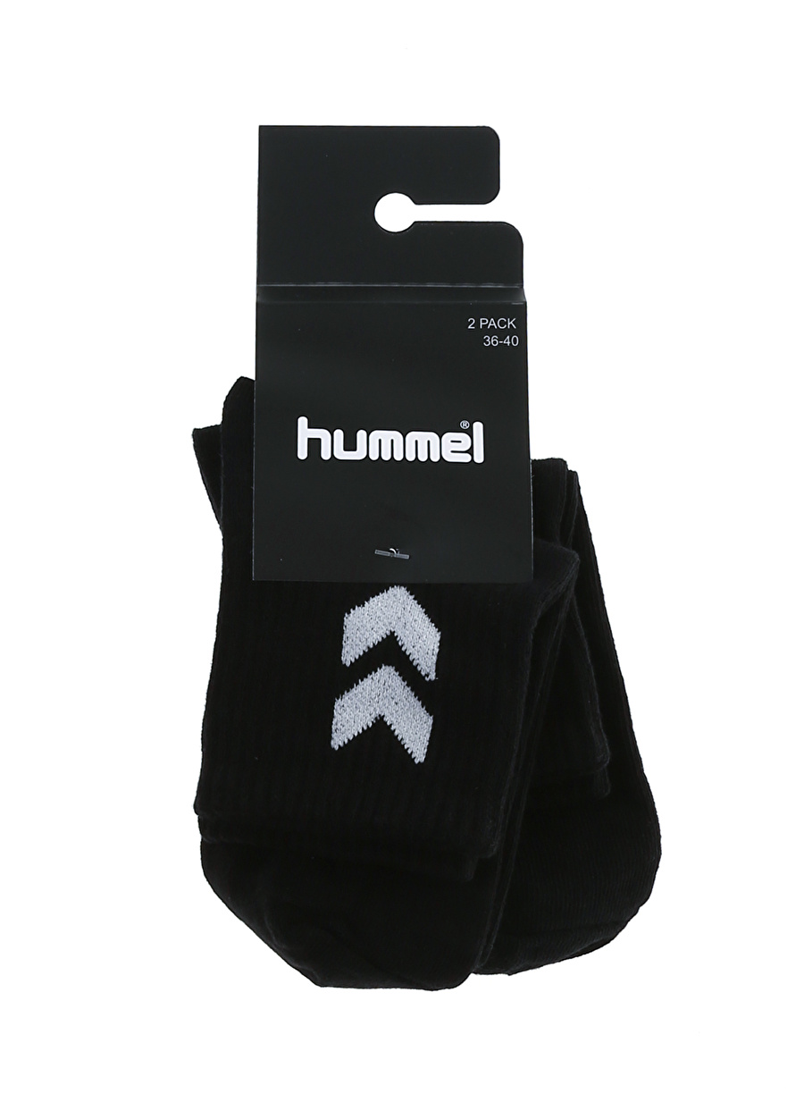 Hummel Siyah Unisex 2li Spor Çorap HMLMEDIUM V2 SIZE SOCKS