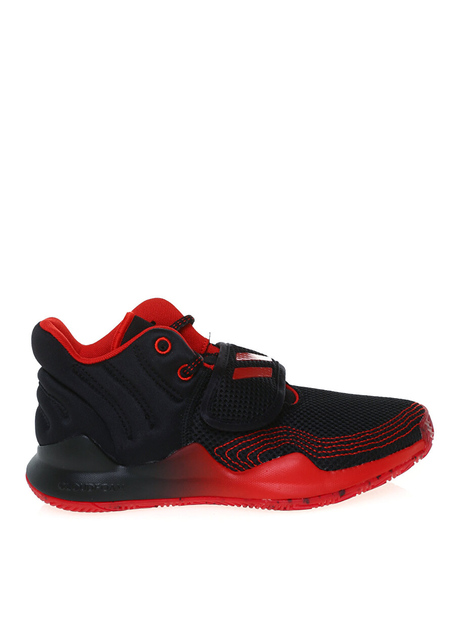 Adidas Deep Threat Primeblue J Siyah - Kırmızı Erkek Çocuk Basketbol Ayakkabısı
