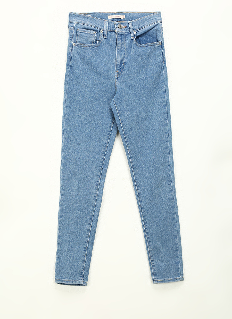 Levis İndigo Kadın Yüksek Belli Denim Pantolon MILE HIGH SUPER SKINNY NAPLES STONE