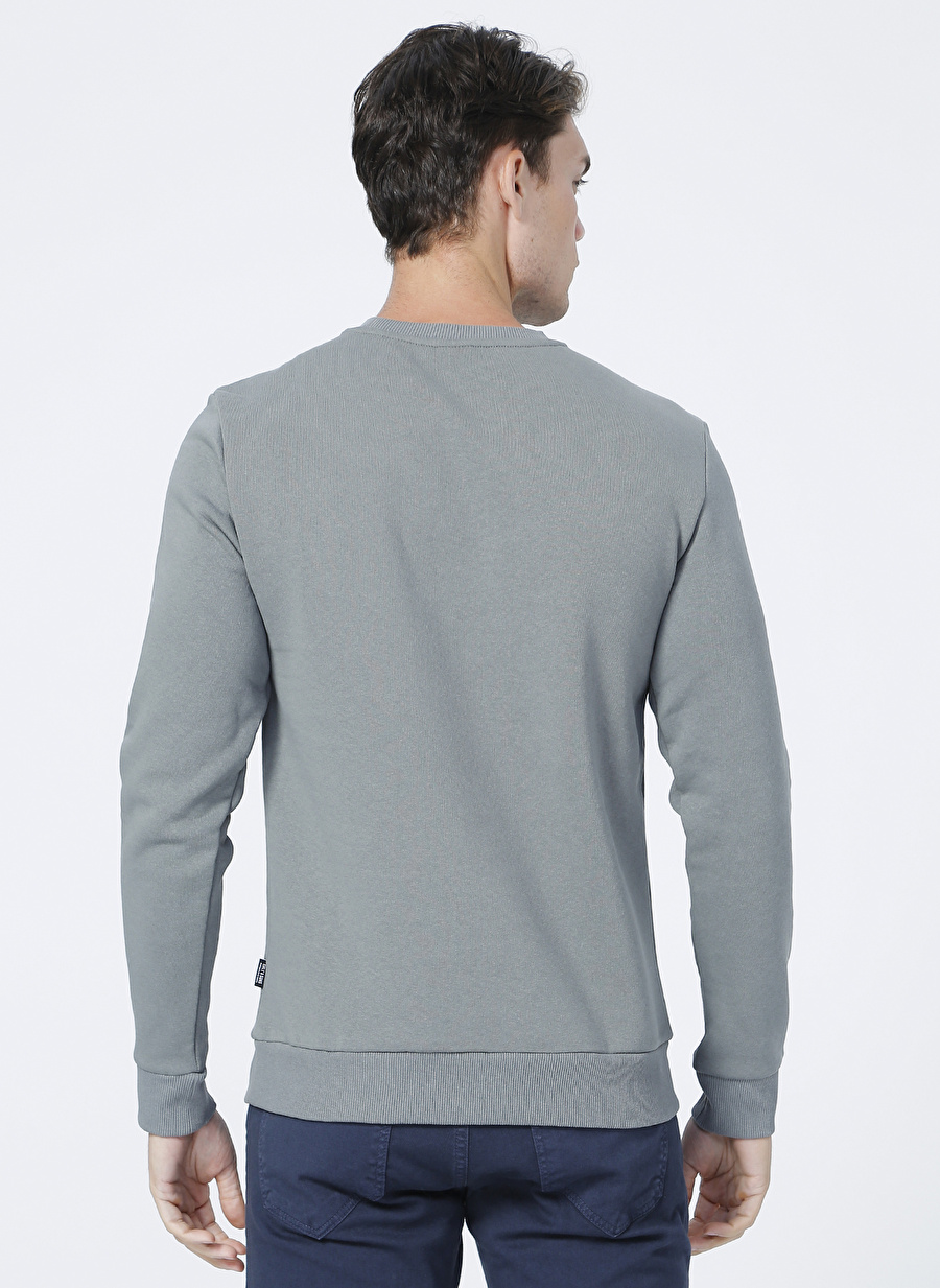 Only & Sons O Yaka Düz Çağla Erkek Sweatshirt_3