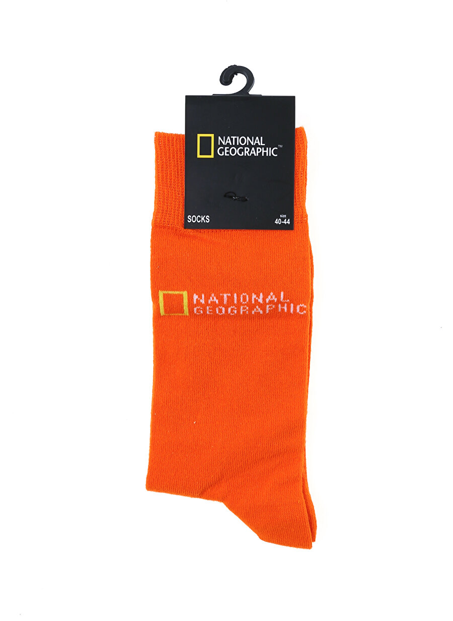National Geographic Turuncu Erkek Çorap