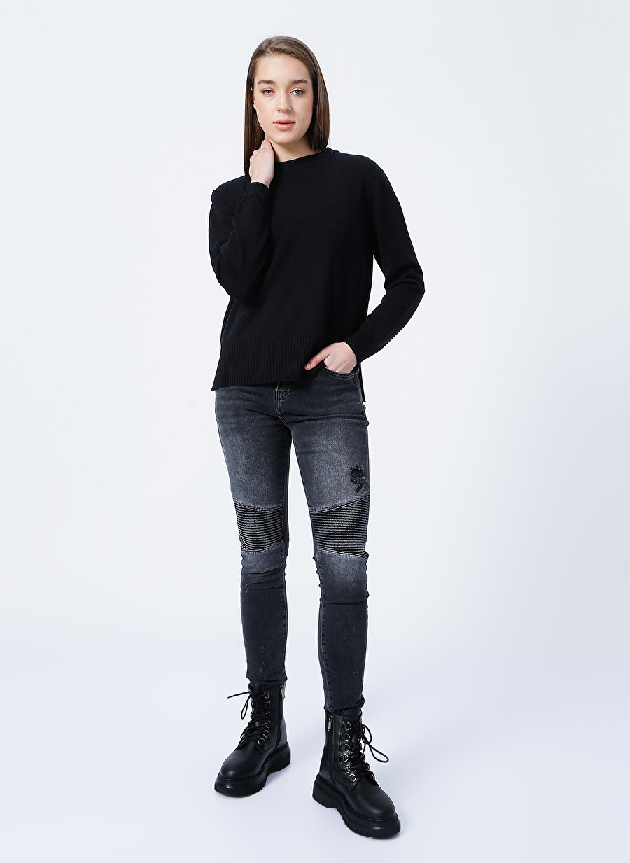 Aeropostale  Skinny Fit Siyah Kadın Denim Pantolon I-KDPK110