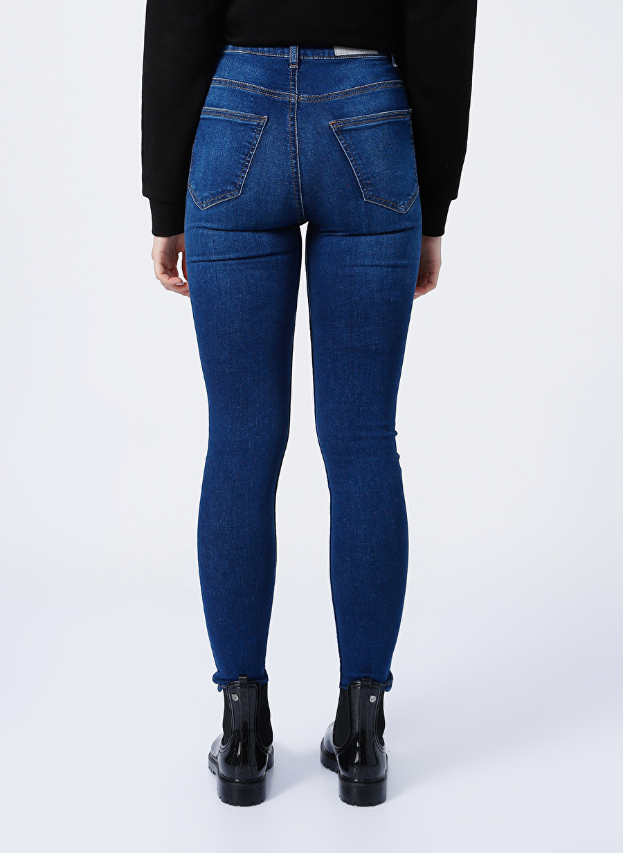 Aeropostale Yüksek Bel Skinny Fit Koyu İndigo Kadın Denim Pantolon KDPK100_3