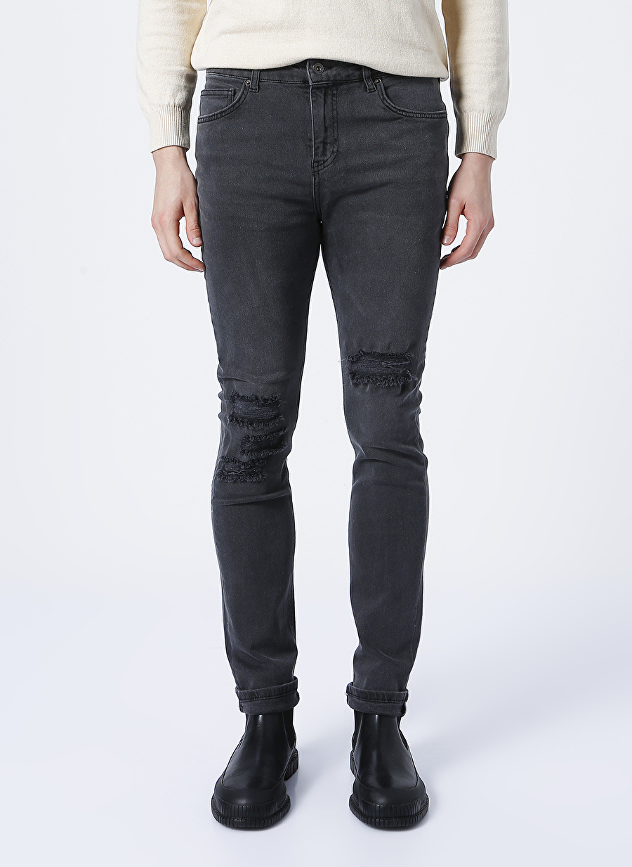 Aeropostale  Skinny Fit Antrasit Erkek Denim Pantolon I-EDPK121