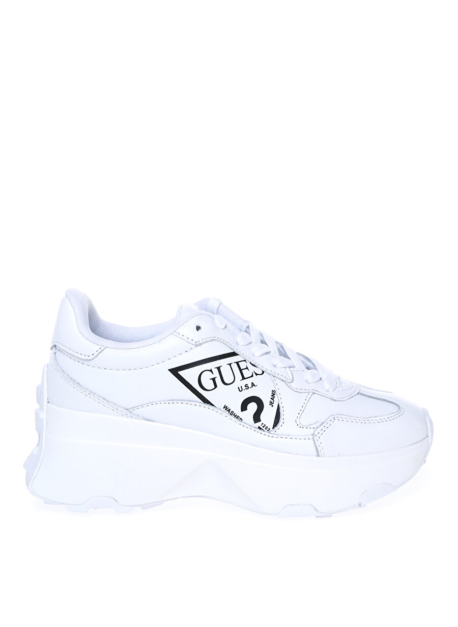 Guess FL7CBBLEA12WHITE Beyaz Kadın Deri Sneaker