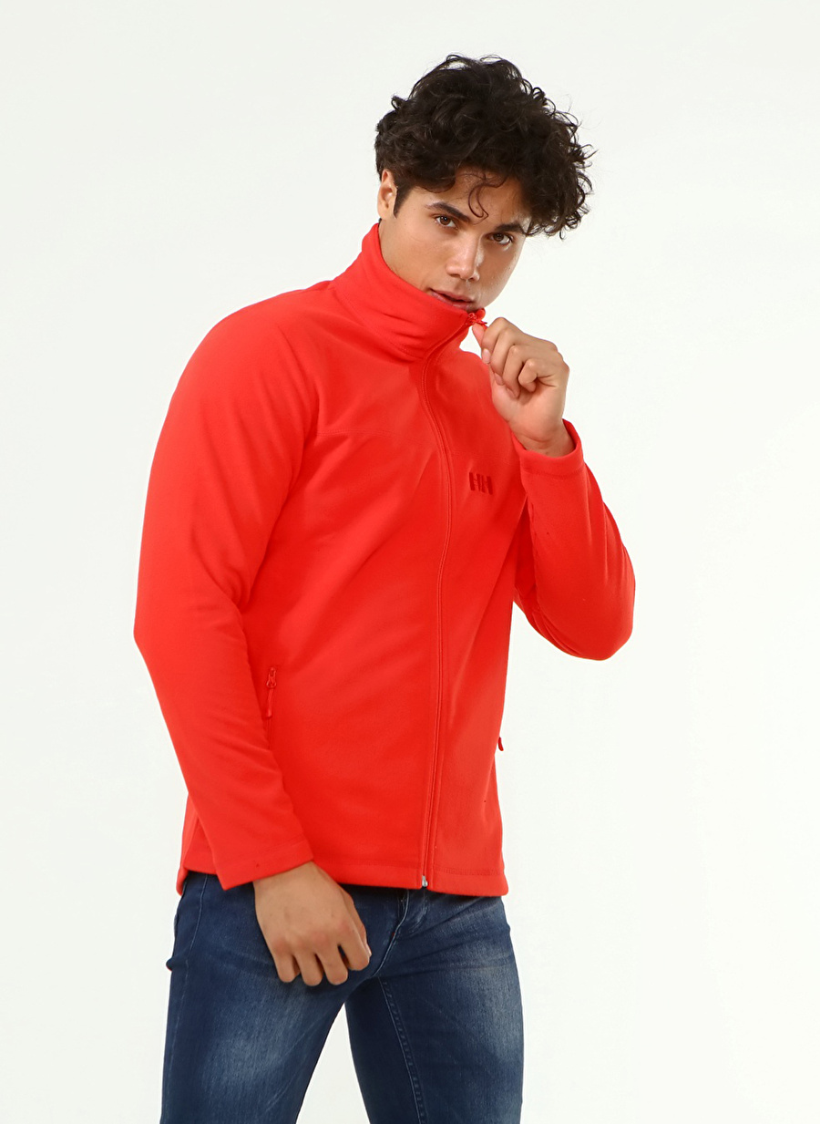 Helly Hansen HH ZIPPY Kırmızı Erkek Fermuarlı Yaka Normal Kalıp Polar Sweatshırt