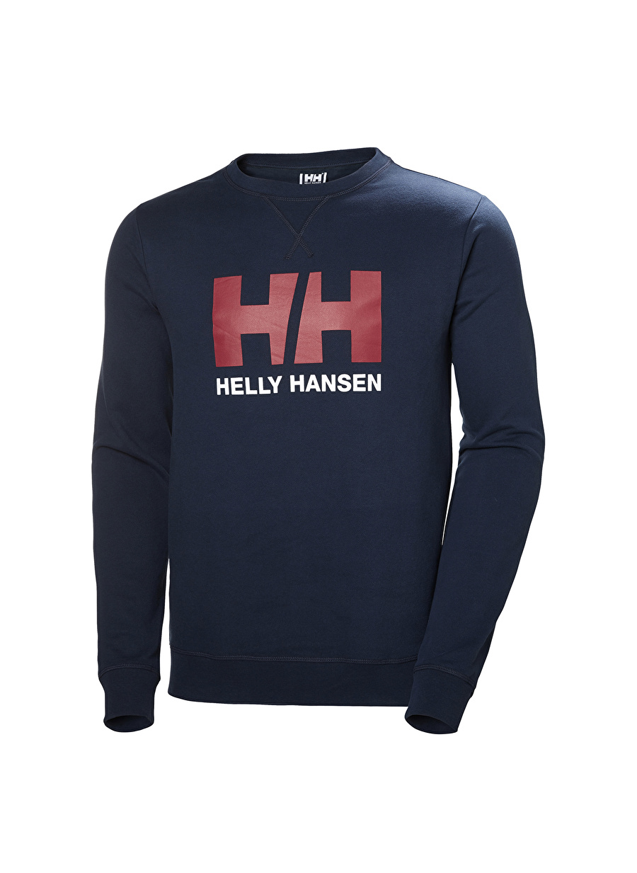 Helly Hansen Lacivert Erkek Bisiklet Yaka Sweatshirt HH HH LOGO CREW SWEAT