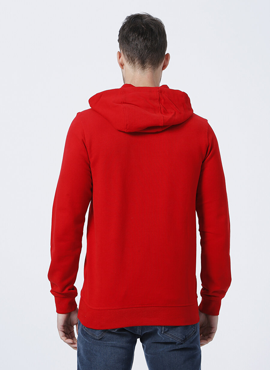 Helly Hansen Hh Hh Logo Hoodie Kapüşonlu Uzun Kollu Normal Kalıp Kırmızı Erkek Sweatshirt_3