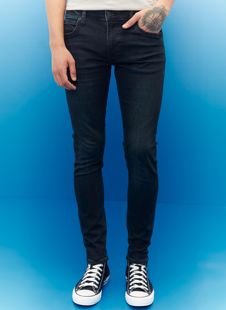 Lee Malone Koyu Mavi Erkek Normal Bel Skinny Fit Denim Pantolon L736PHKG-408