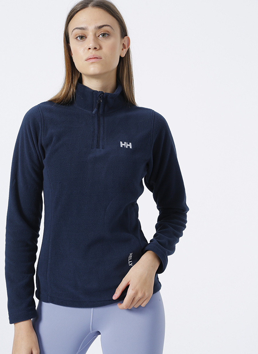 Helly Hansen Lacivert Kadın Fermuarlı Polar Sweatshırt HH SLOPE POLAR FLEECE_2