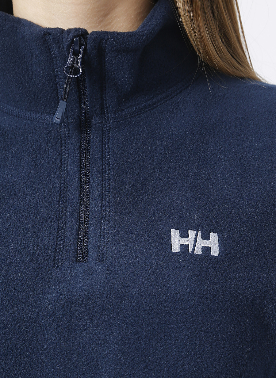 Helly Hansen Lacivert Kadın Fermuarlı Polar Sweatshırt HH SLOPE POLAR FLEECE_4