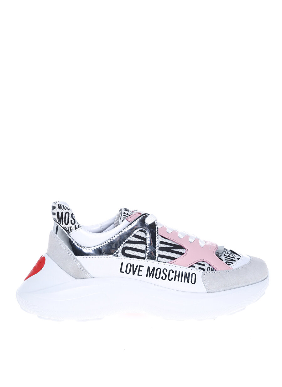Love Moschino Pembe - Beyaz Kadın Sneaker JA15306G1DIQ110A