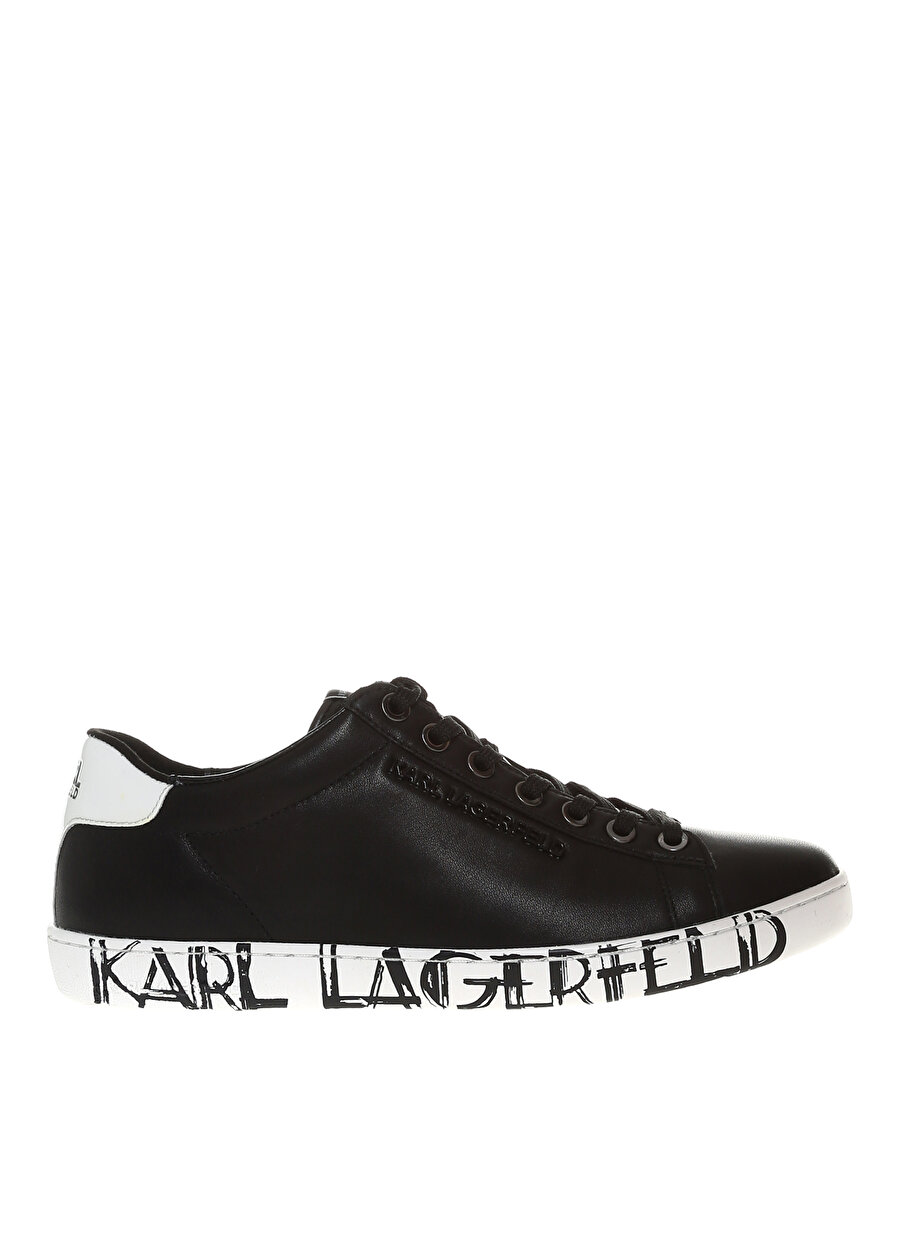 KARL LAGERFELD Siyah Kadın Sneaker KUPSOLE II Art Deco Lo Lace