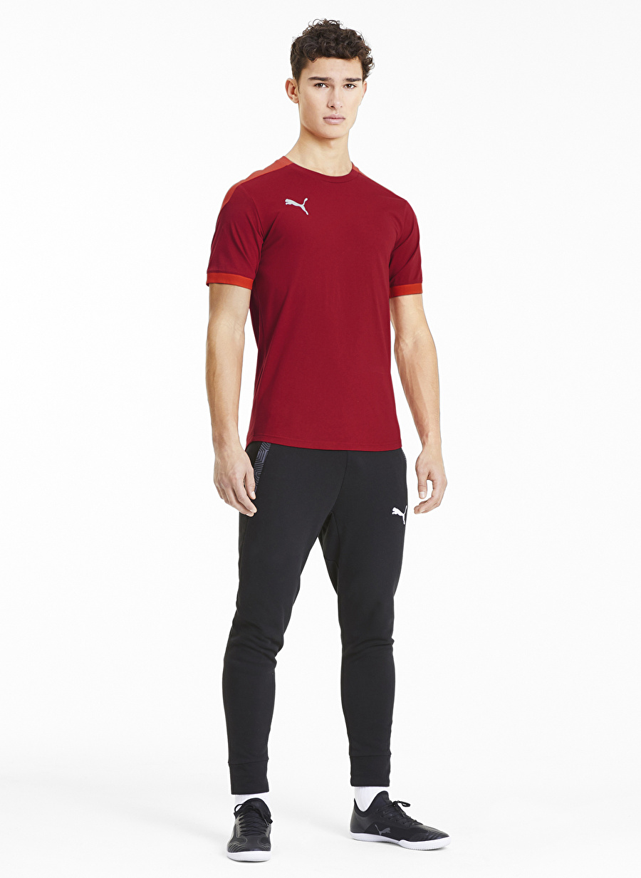 Puma 65648801 Teamfinal 21 Sideline Tee O Yaka Normal Kalıp Düz Kırmızı Erkek T-Shirt