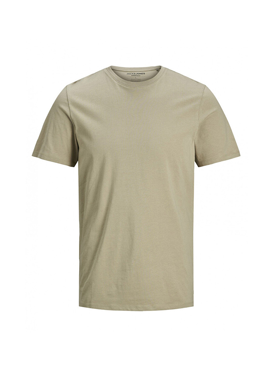 Jack & Jones Krem Erkek T-Shirt 12156101_JJEORGANIC BASIC TEE SS