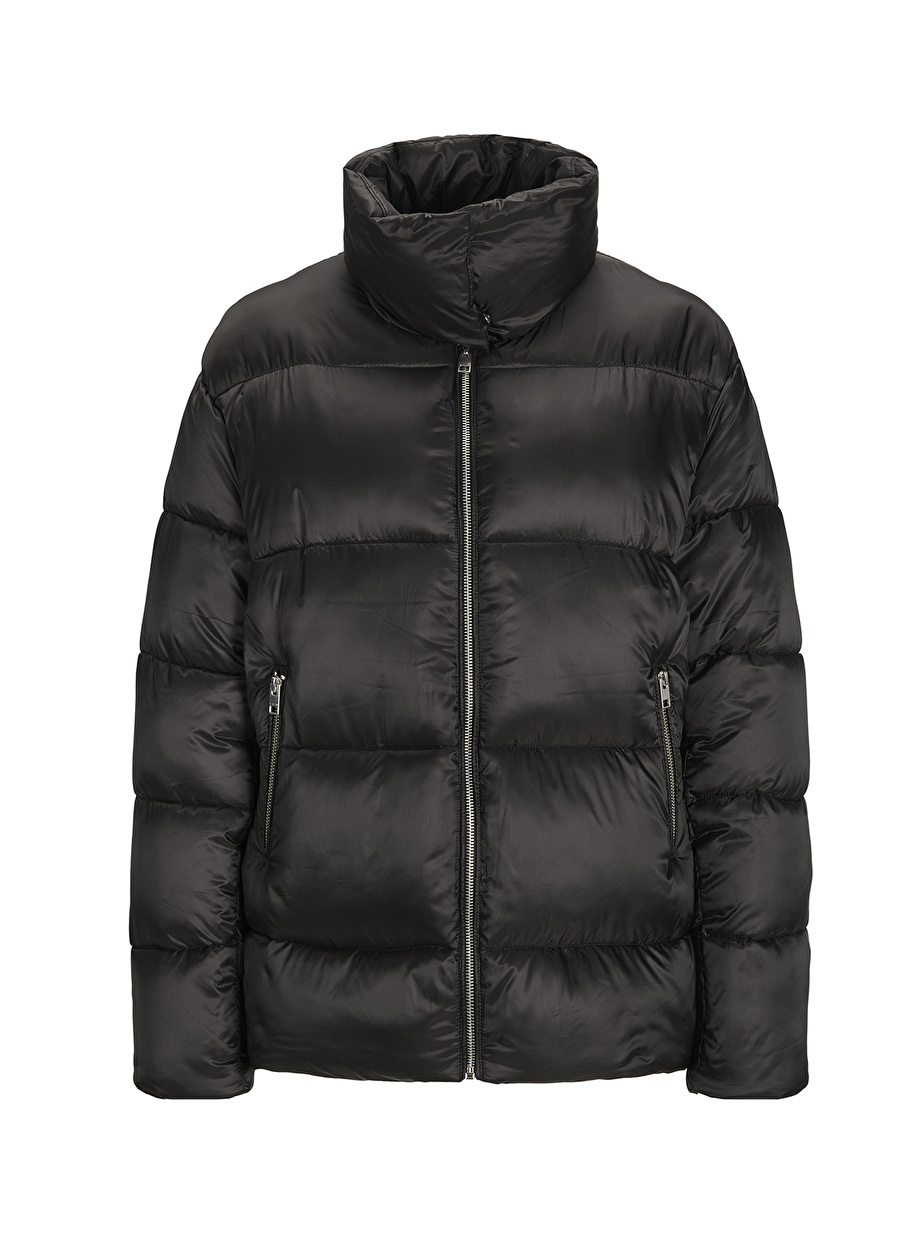 JJXX  Siyah Kadın Kısa Şişme Mont JXELLIE PUFFER JACKET SN