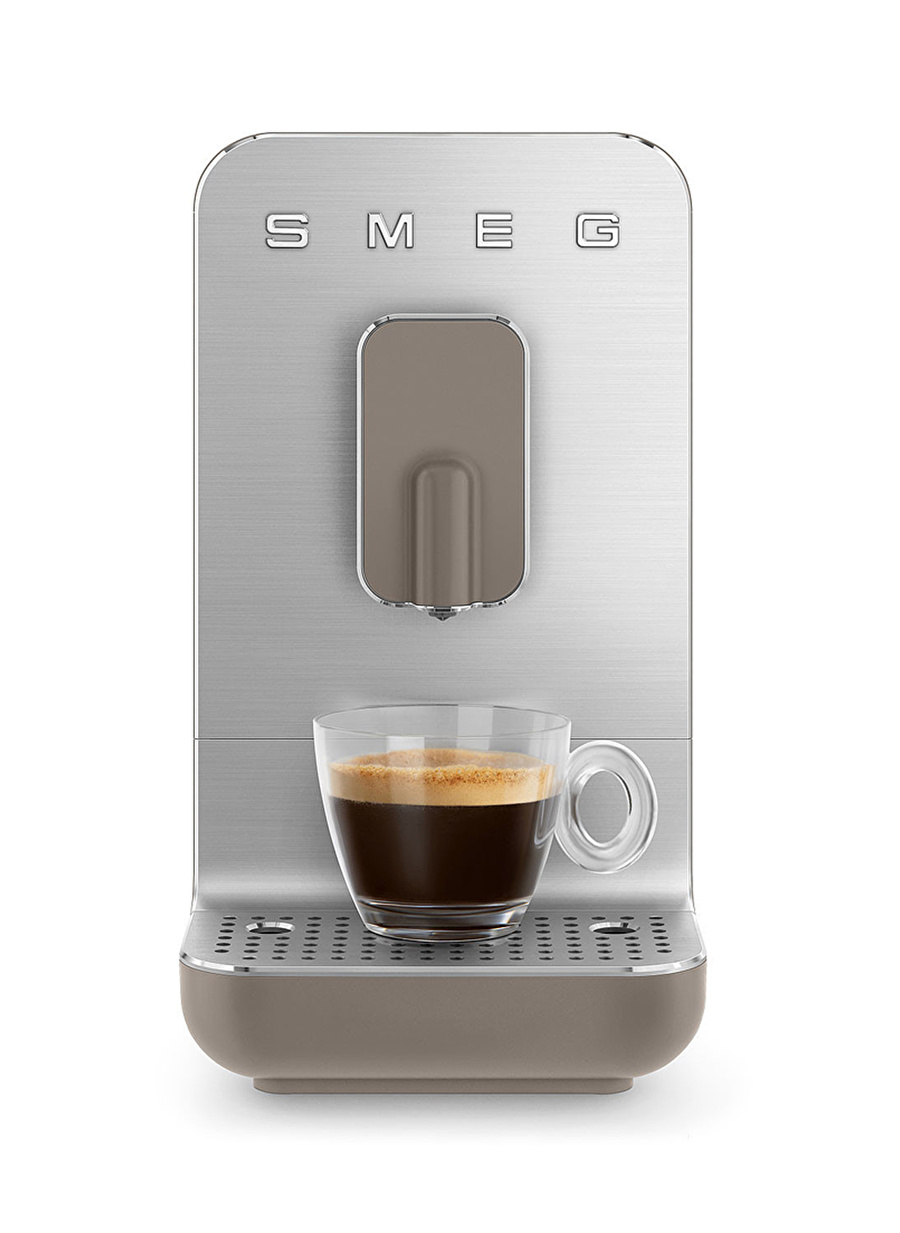 SMEG 50''S Style BCC02 Espresso Otomatik Kahve Makinesi Taupe Mat