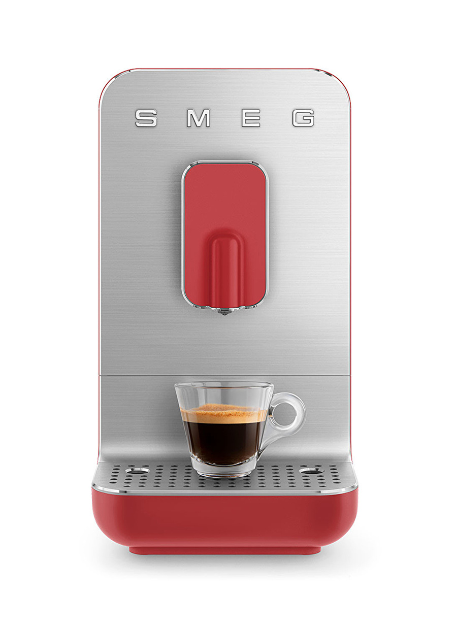 SMEG 50''S Style BCC02 Espresso Otomatik Kahve Makinesi Mat Kırmızı