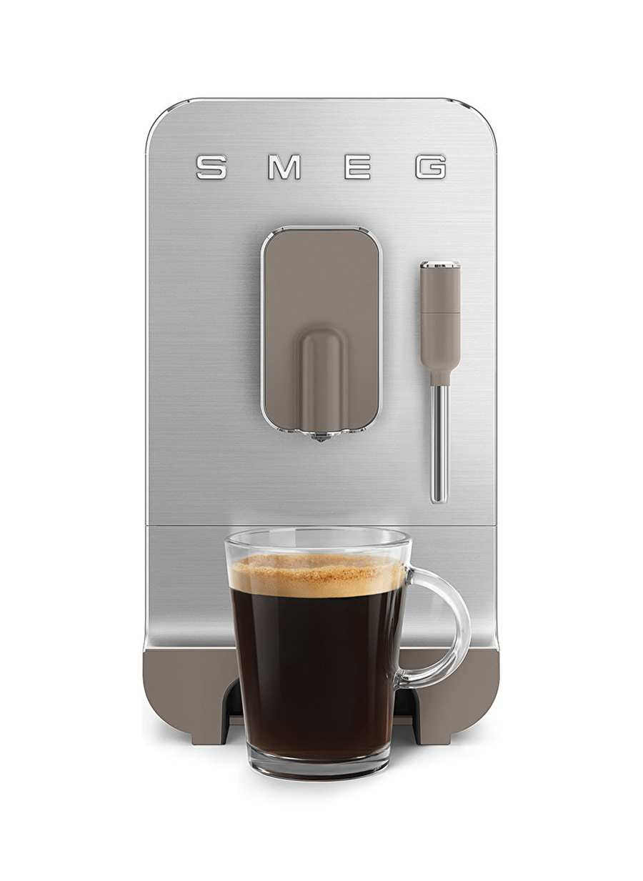 SMEG 50'S Style BCC02 Espresso OtomatikKahve Makinesi Taupe Mat