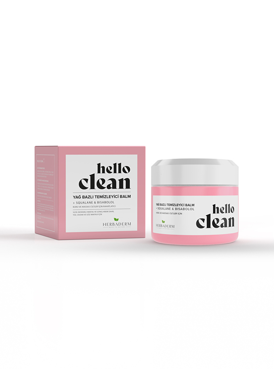 Herbaderm Hello Clean Yağ Bazlı Temizleyici Balm 100 ml
+Squalane & Bısabolol