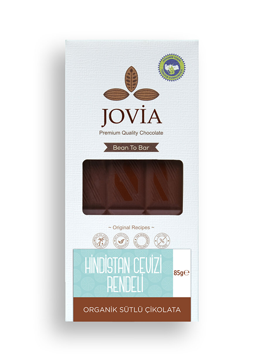 Jovia Organik Sütlü Çikolata-Hindistan Cevizli_0