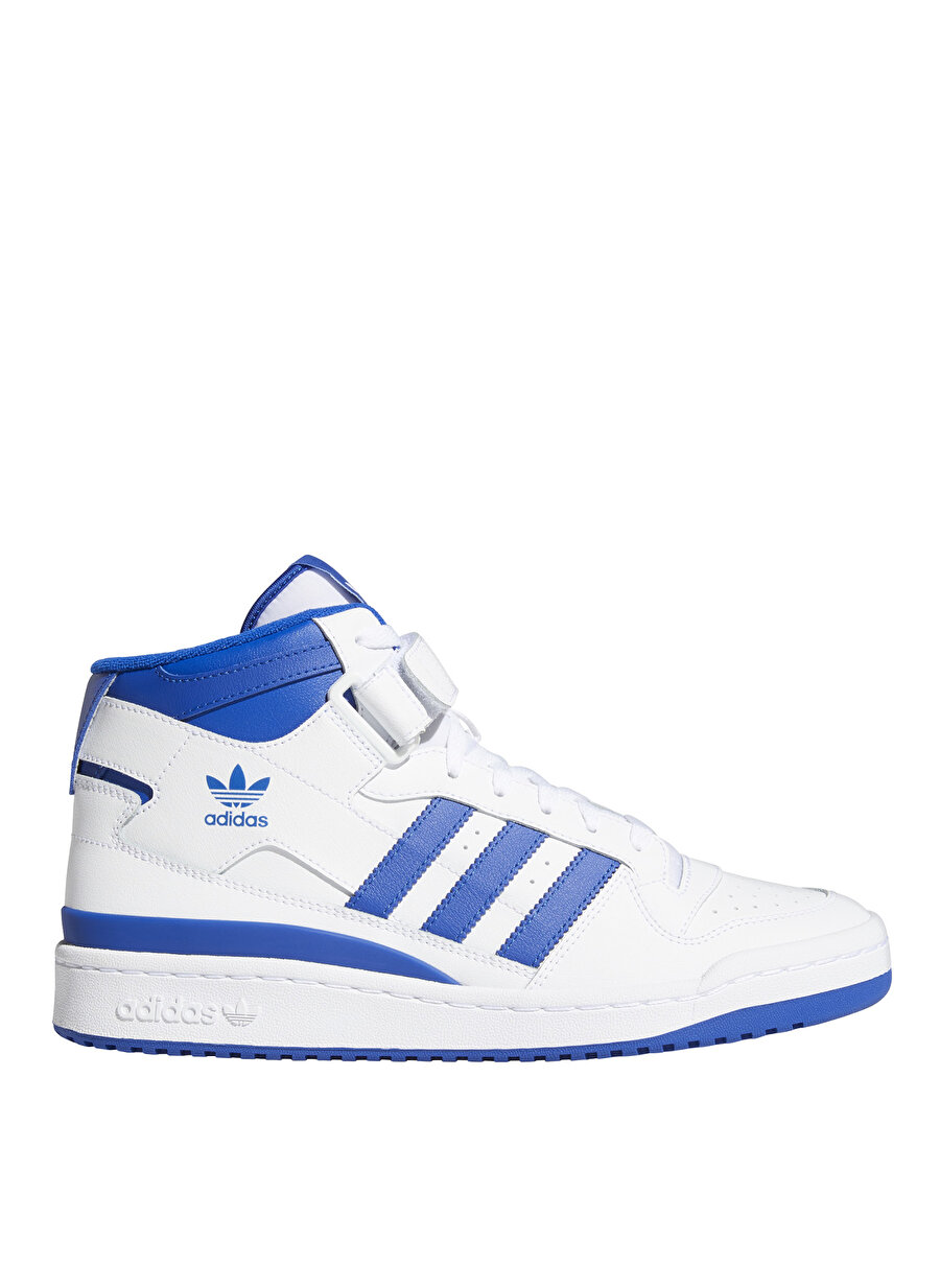 adidas Beyaz - Mavi Erkek Bilekli Lifestyle Ayakkabı FY4976 FORUM MID