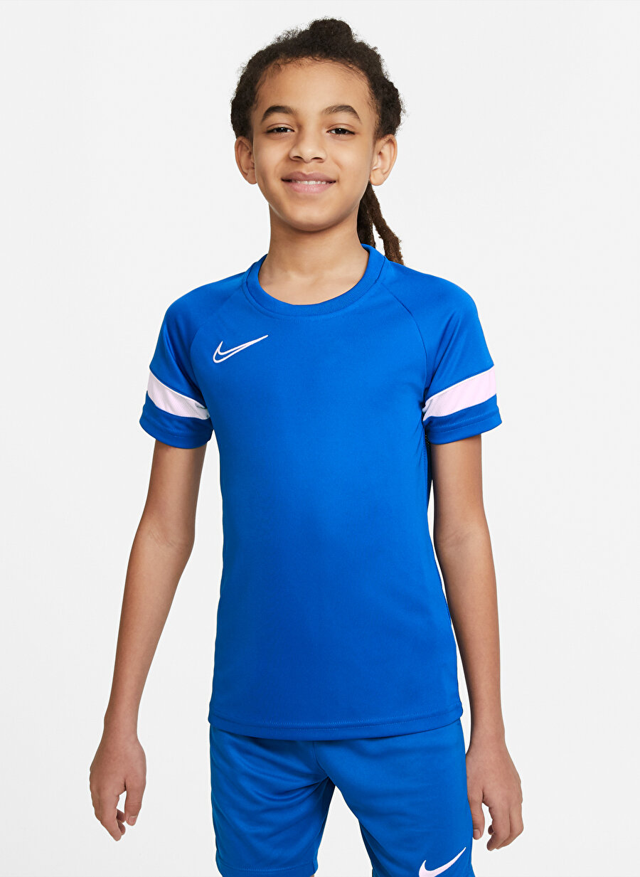 Nike Düz Mavi Erkek Çocuk T-Shirt CW6103 Y NK DF ACD21 TOP SS