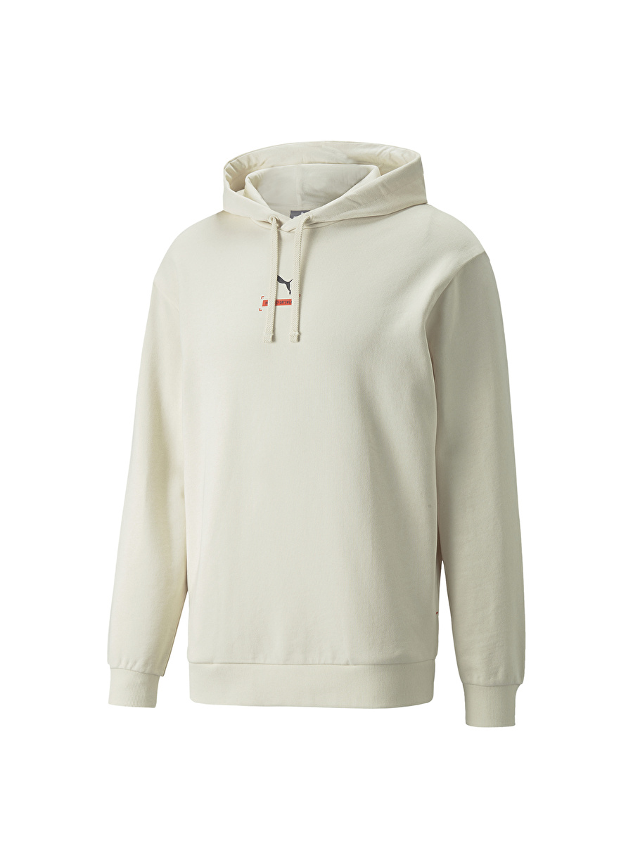 Puma 84746199 Better Hoodie Kapüşonlu Normal Kalıp Düz Beyaz Erkek Sweatshirt