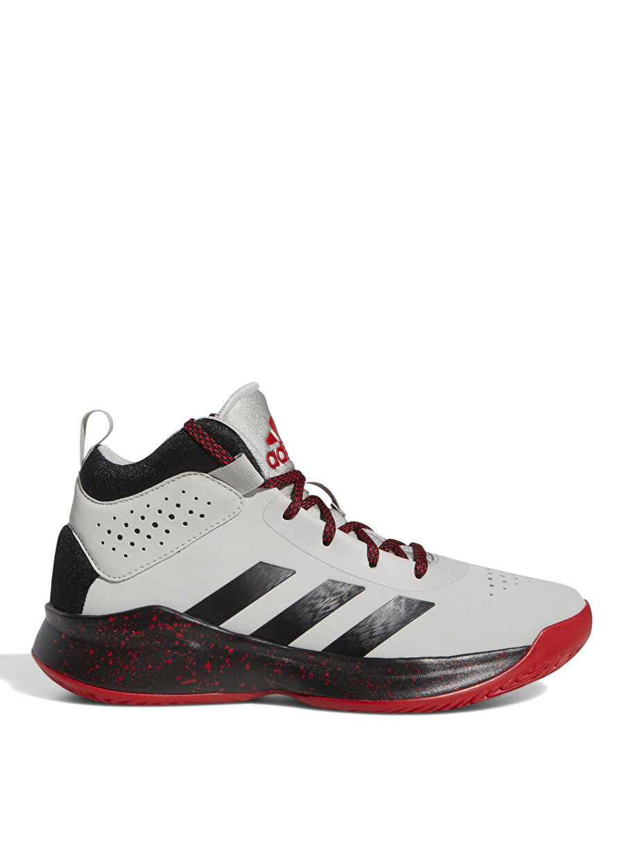 Adidas FW8980 Cross Em Up 5 K Wide Gri - Siyah - Kırmızı Erkek Çocuk Basketbol Ayakkabısı
