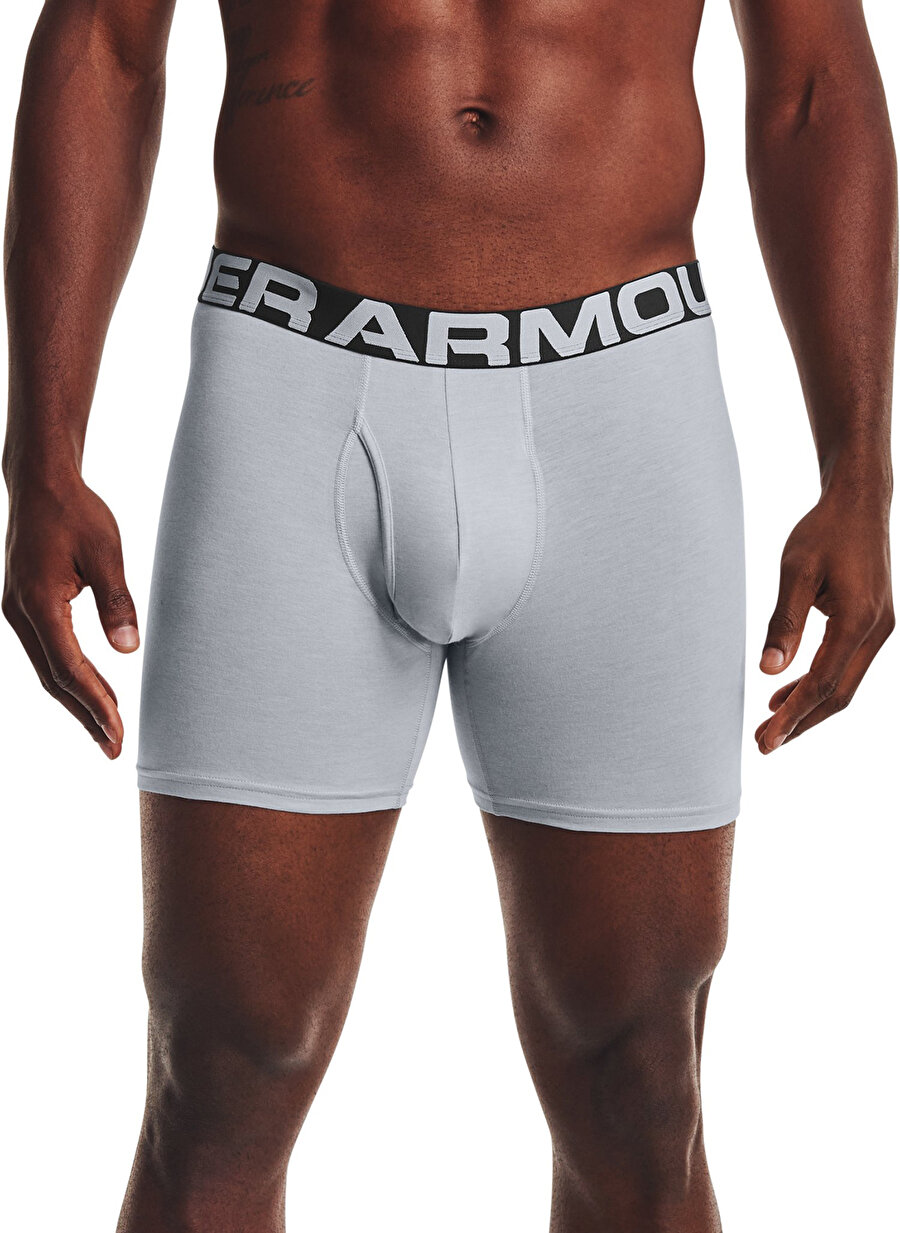 Under Armour Gri Erkek Boxer - 1363617 Ua Charged Cotton 6İn3 Pack