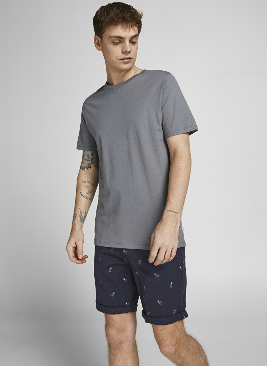 Jack & Jones 12204211_Jpstbowie Jjshorts  Normal Bel  Düz Lacivert Erkek Şort