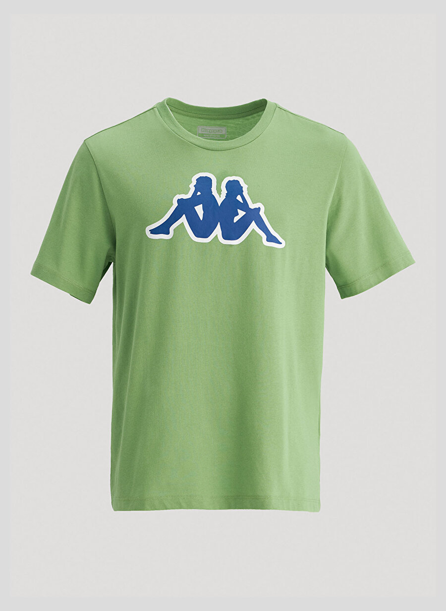 Kappa 331F7cwa10 M Logo Zobi Bisiklet Yaka Regular Fit Düz Yeşil Erkek T-Shirt