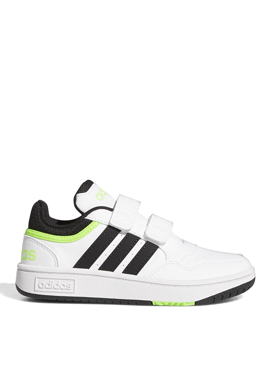 Adidas Yeşil - Beyaz - Siyah Erkek Çocuk Yürüyüş Ayakkabısı GW0435 HOOPS 3.0 CF C