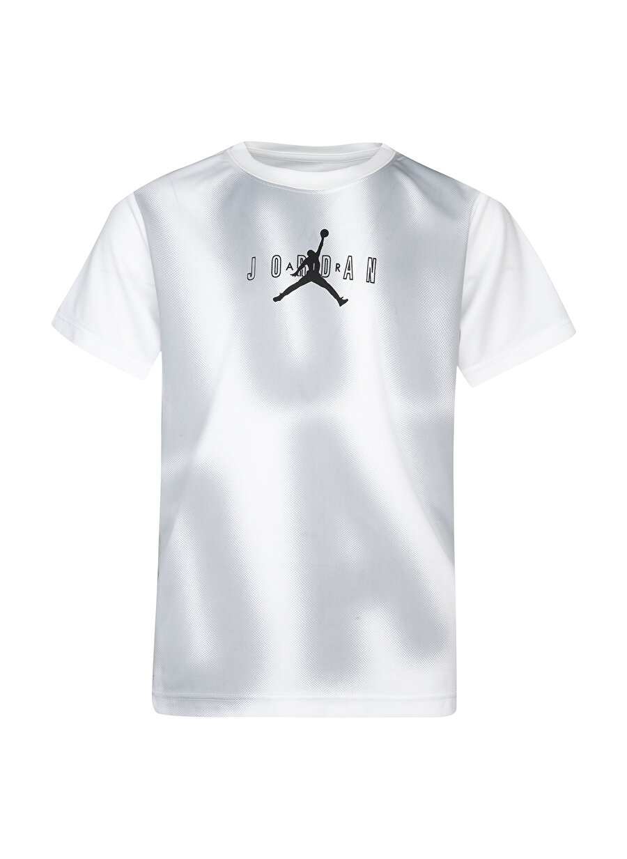 Nike Baskılı Beyaz Erkek Çocuk T-Shirt 95B245-001 JDB HBR VISION