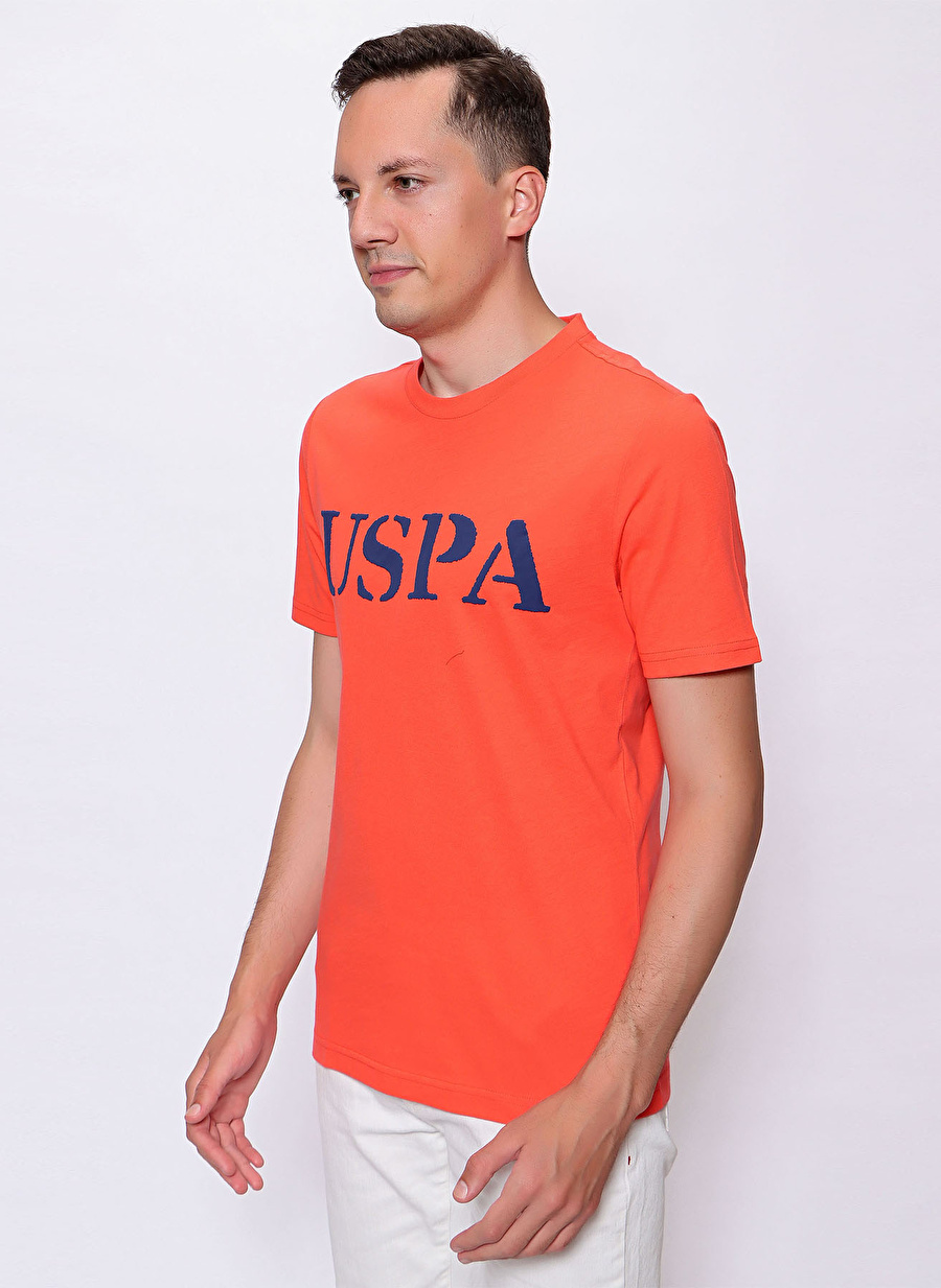 U.S. Polo Assn. Polo Yaka Baskılı Kırmızı Erkek Polo T-Shirt GEARTIY022