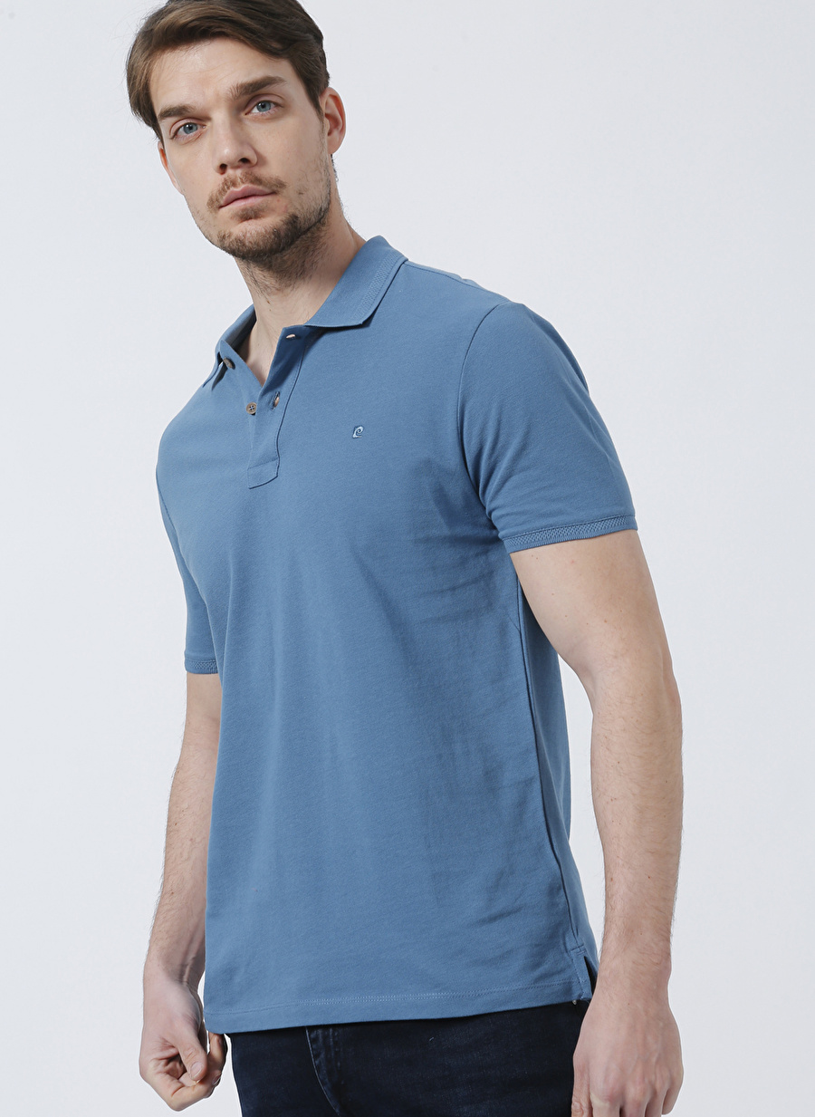 Pierre Cardin Polo Yaka Düz Mint Erkek Polo T-Shirt EARTH