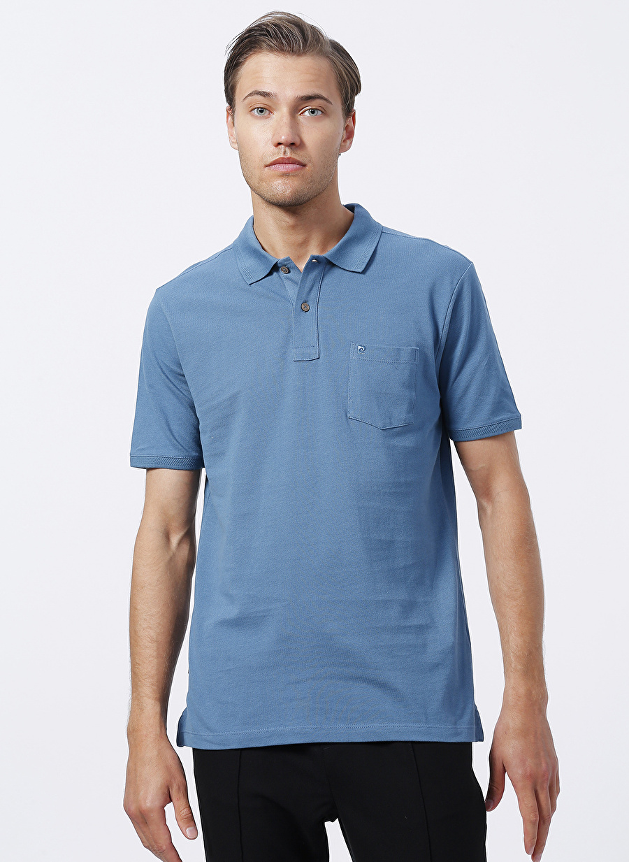 Pierre Cardin Polo Yaka Düz Mint Erkek Polo T-Shirt EARTH-R