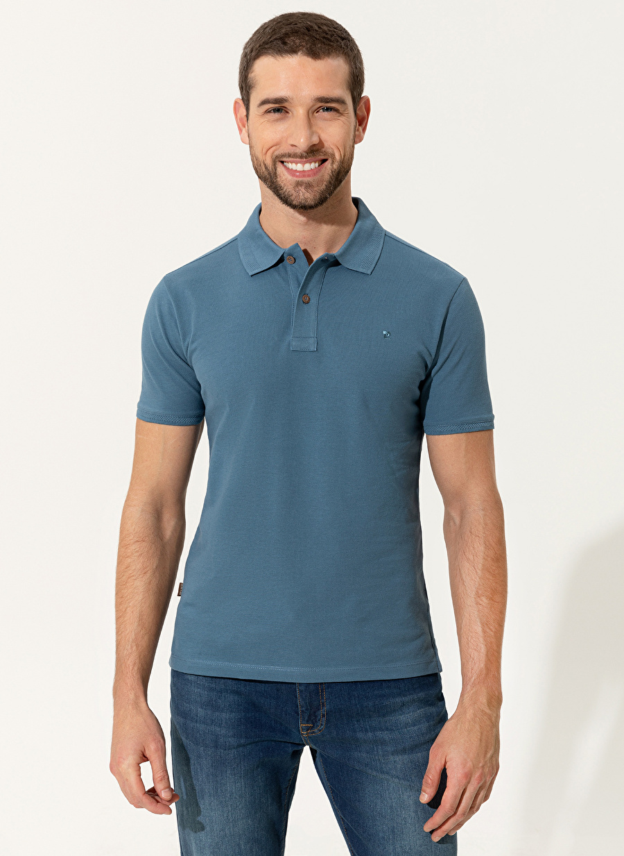 Pierre Cardin Polo Yaka Düz Mint Erkek Polo T-Shirt FAYE