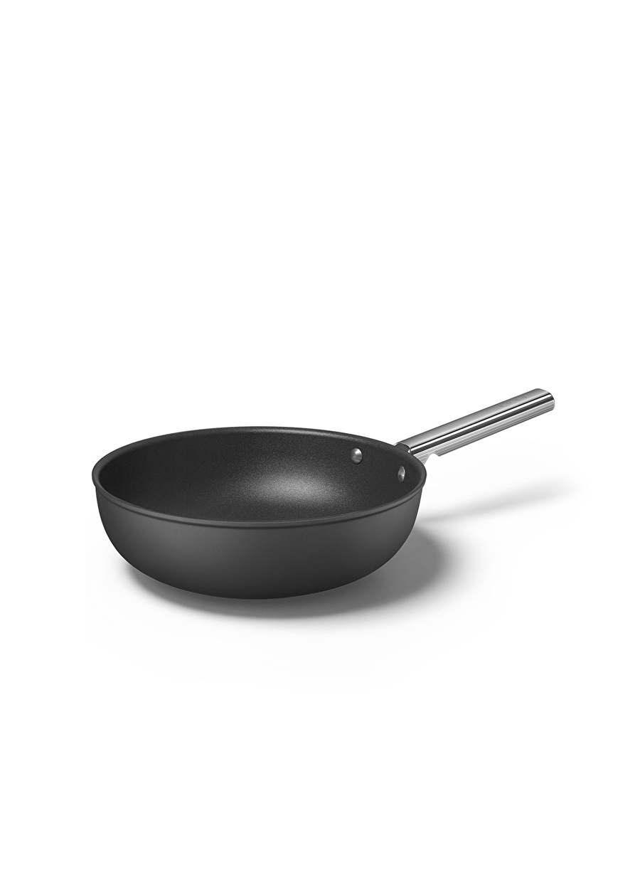 SMEG Cookware 50''S Style CKFW3001BLM Siyah Wok Tava 30 cm