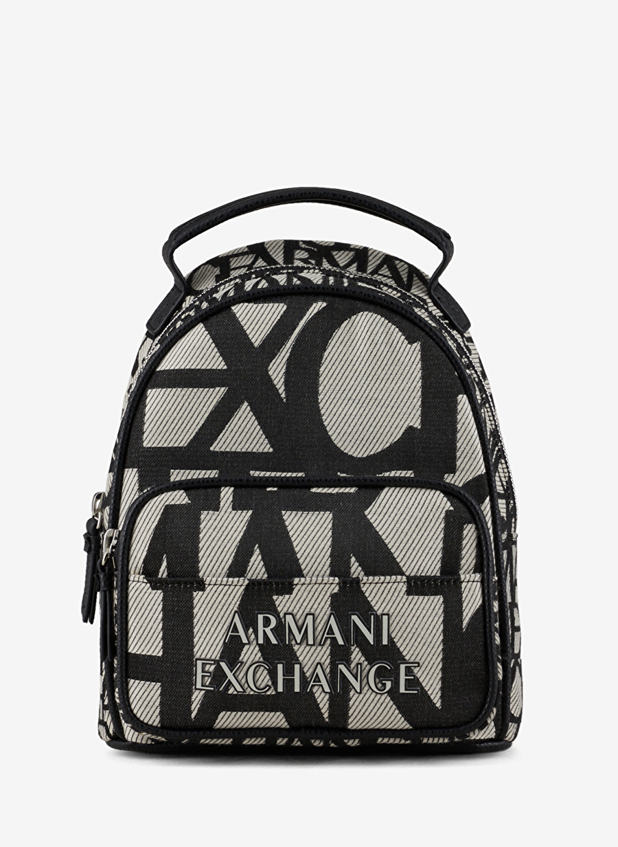 Armani Exchange Tekstil + Suni Deri Siyah Kadın Sırt Çantası 942806CC70800010