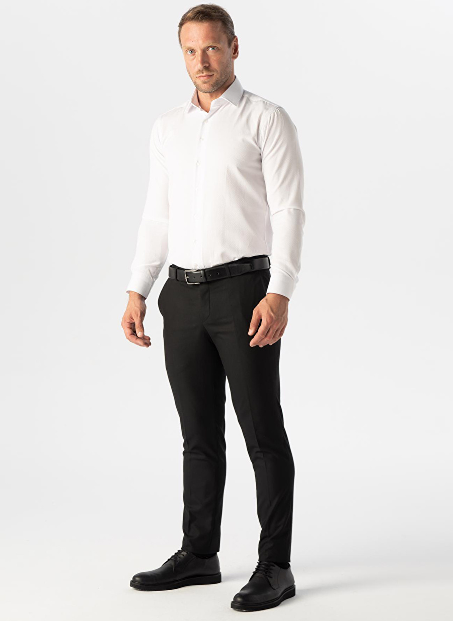 Süvari Normal Bel Normal Paça Slim Fit Siyah Erkek Pantolon PN1014300196