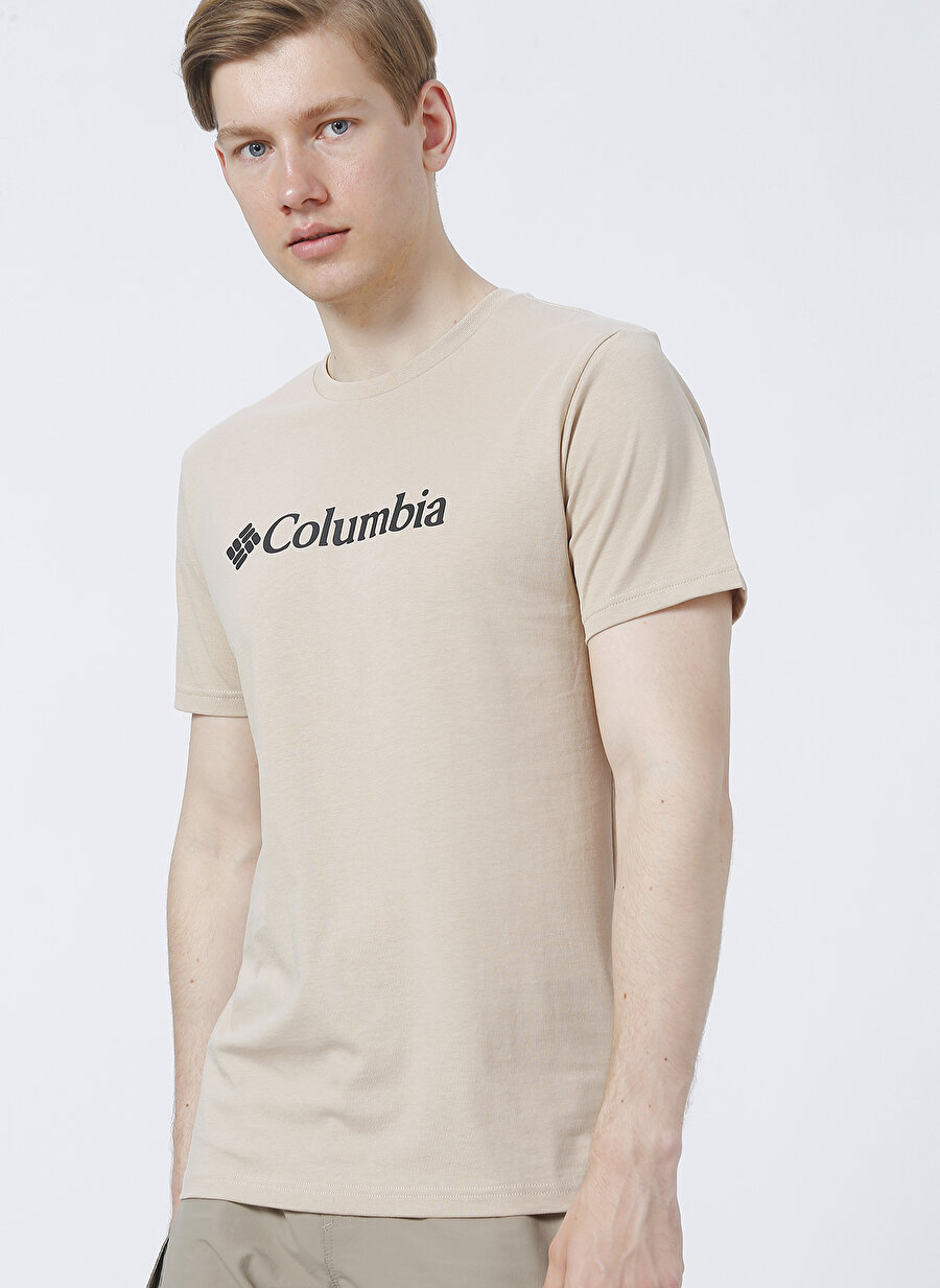 Columbia 1680050271 271 CS0001 O Yakabaskılı Deve Tüyü Erkek T-Shirt