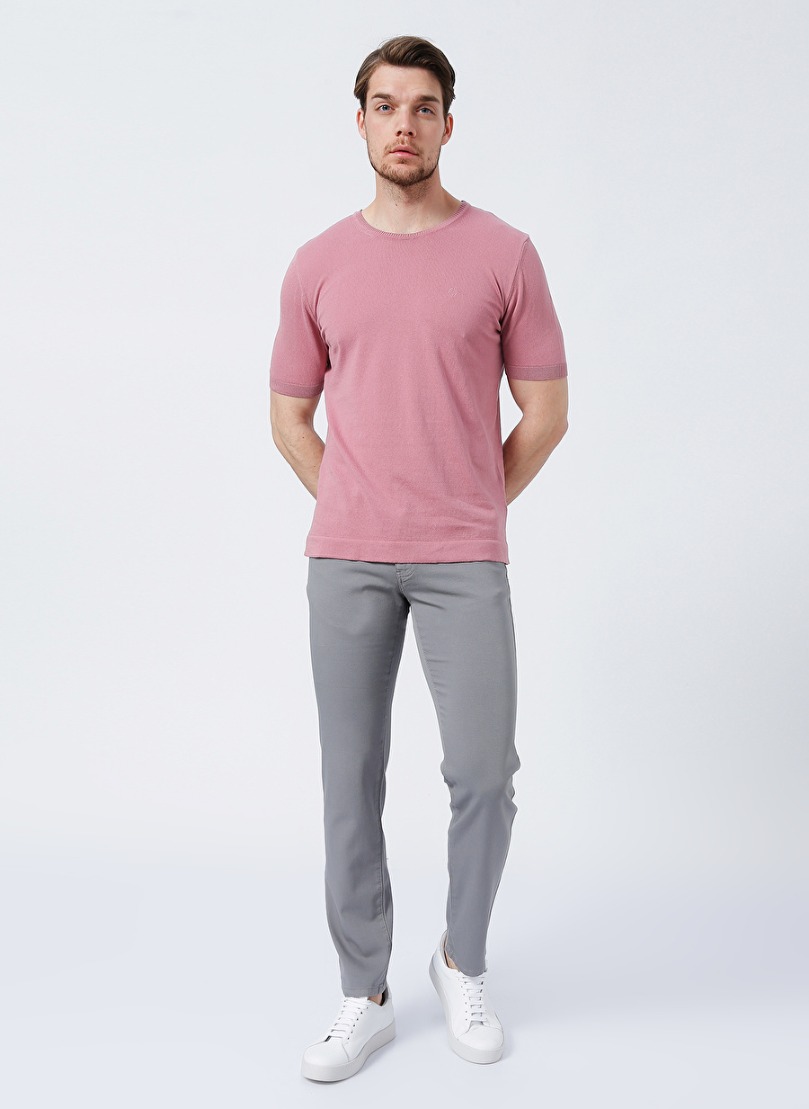 Privé 4BX012220004 Normal Bel Slim Fit Gri Erkek Pantolon