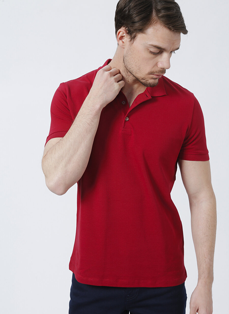 Kip Tsh-1047 Polo Yaka Regular Fit Kırmızı Erkek T-Shirt