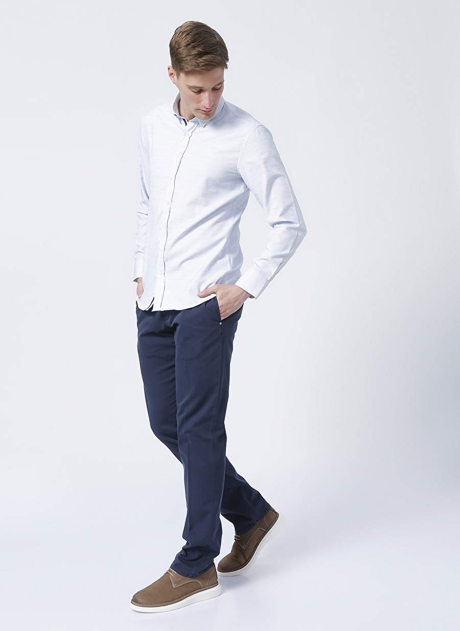 Network 1083633 Normal Bel Slim Fit Lacivert Erkek Pantolon