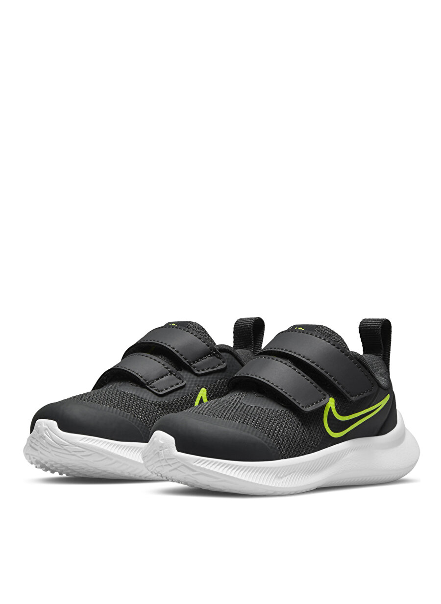 Nike Siyah - Gri - Gümüş Bebek Yürüyüş Ayakkabısı DA2778-004 NIKE STAR RUNNER 3 (TDV)