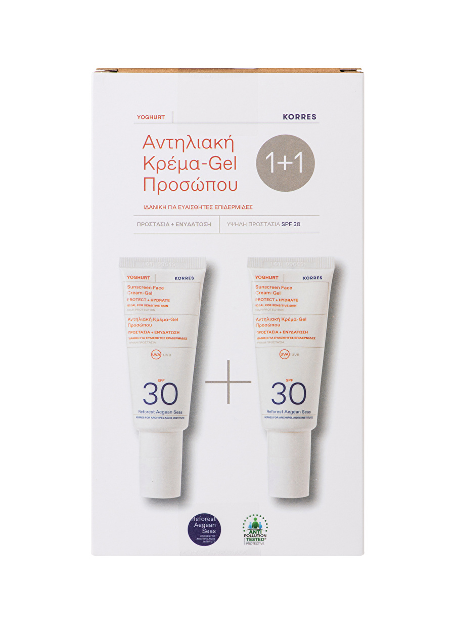 Korres Yoghurt Face SPF30 1+1