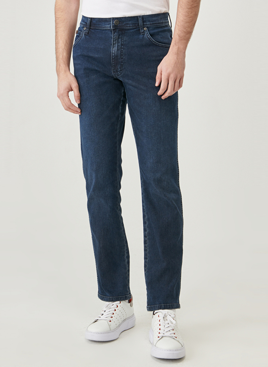 TEXAS Slim Jean Pantolon Mavi Erkek Normal Bel Slim Fit Denim Pantolon